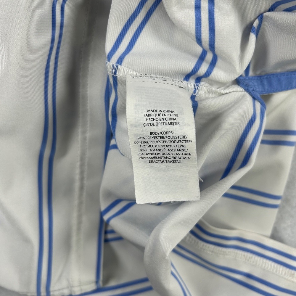 RLX Ralph Lauren Polo Shirt Men's XL White TPC Sawgrass Golf Striped Performance - Picture 4 of 11
